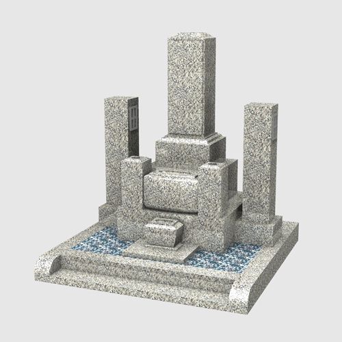 鳥取 赤坂9寸3台・角柱灯篭・R通 - セット商品詳細 - 墓石
