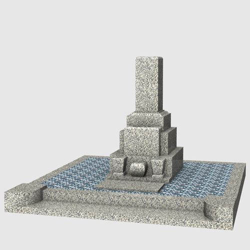 全国型8寸3台納骨式セット 全撫子(ナデシコ) - セット商品詳細