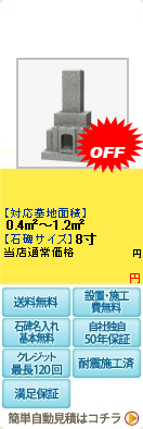 8寸3重台納骨室付き据置商品　鬱金香(チューリップ)